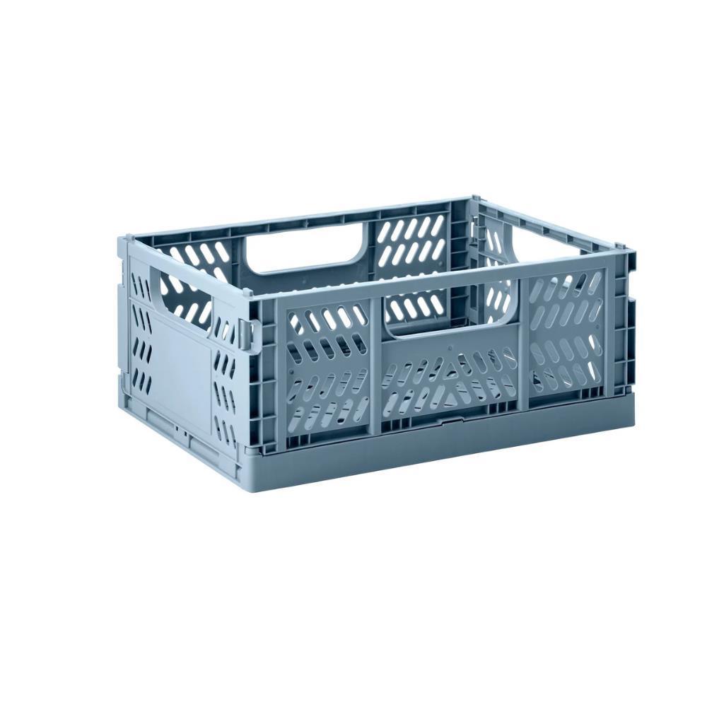 Caja de almacenamiento plegable mediana 3Sprouts - Azul