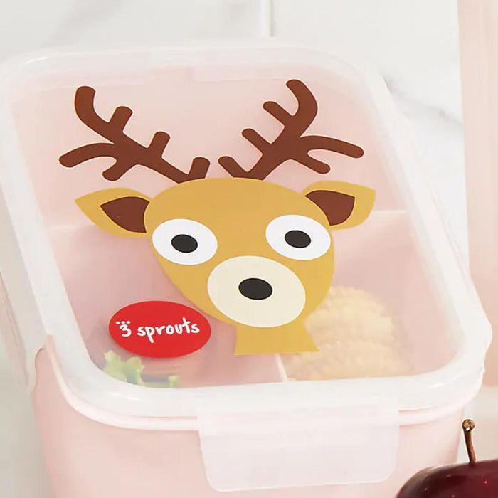 Caixa Lancheira com Divisórias 3Sprouts Veado 350ml