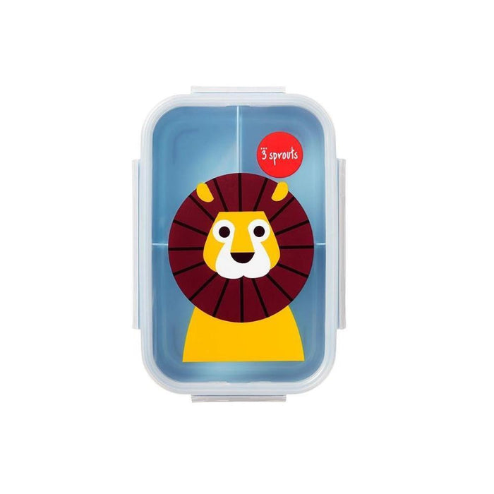 Caixa Lancheira com Divisórias 3Sprouts Leão 350ml
