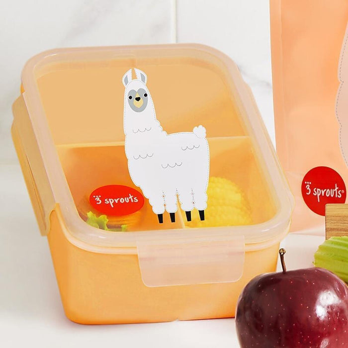 Caixa Lancheira com Divisórias 3Sprouts Lama 350ml