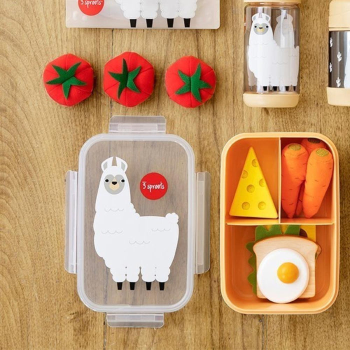 Caixa Lancheira com Divisórias 3Sprouts Lama 350ml