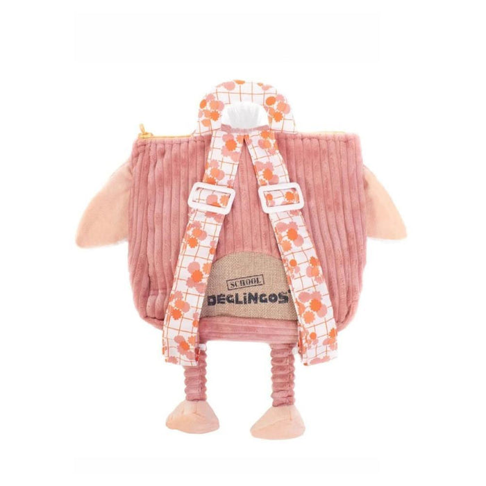 Mochila de Peluche Les Déglingos Avestruz 25cm