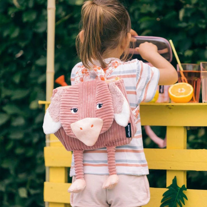 Mochila de Peluche Les Déglingos Avestruz 25cm