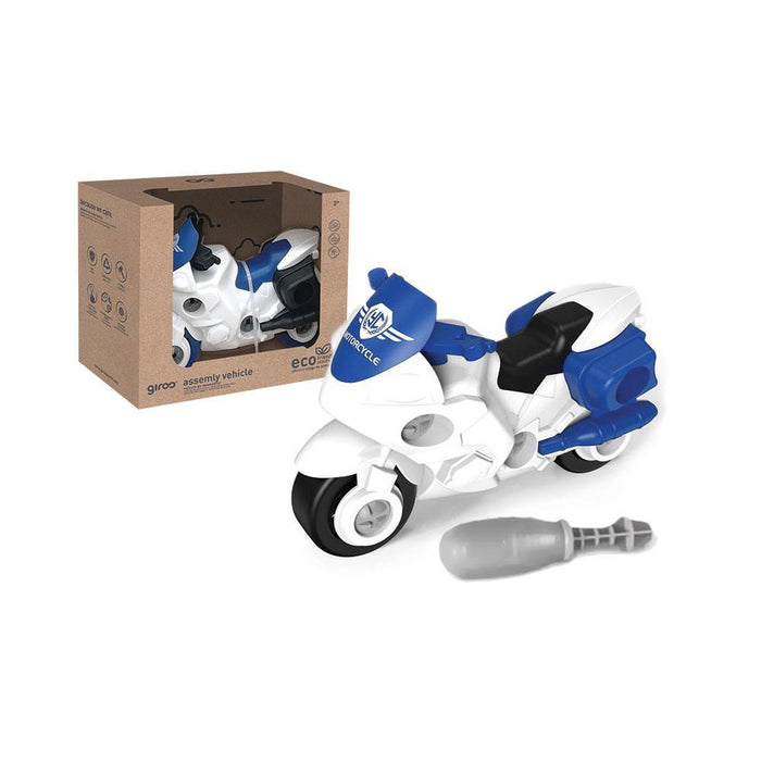 Mota da Polícia Giros Eco para Montar 15cm