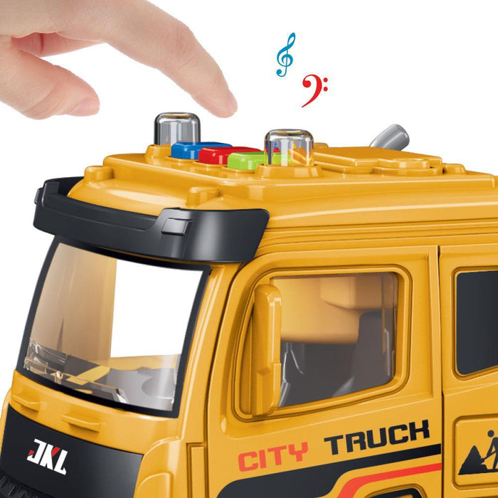 Camião de Transporte Luz e Som com Escavadora Giros