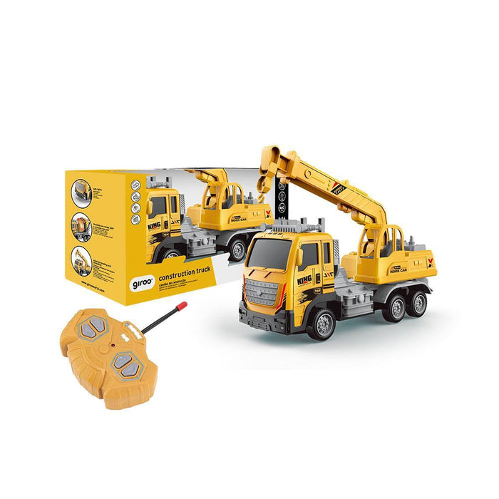 Camião Grua RC com Luz e Som 1:16 Giros