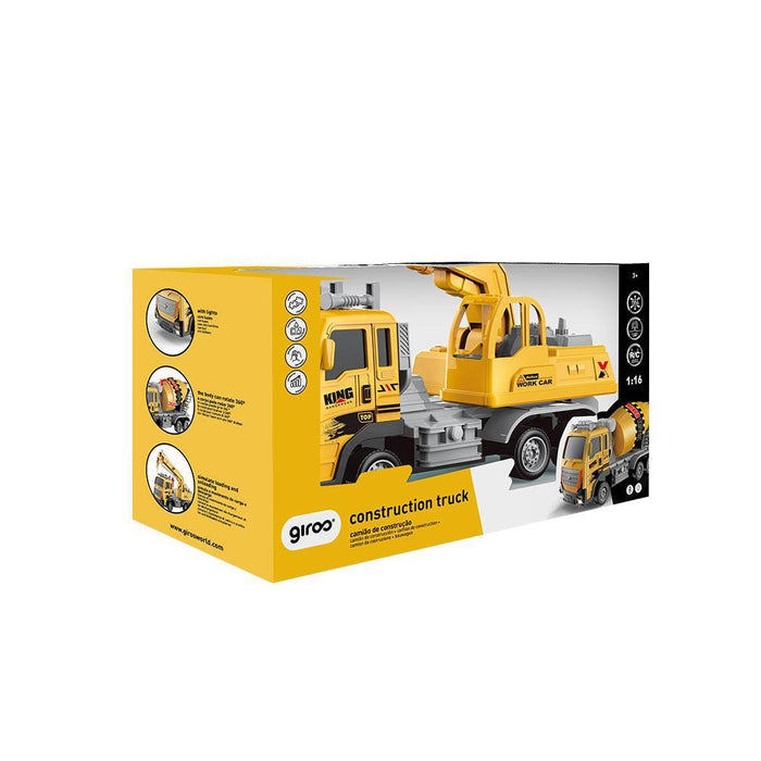 Camião Grua RC com Luz e Som 1:16 Giros