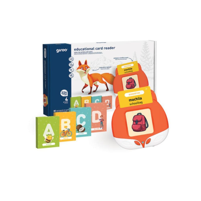 Jogo Giros Aprende Inglês Leitor de 224 Cartões