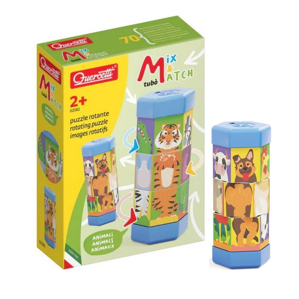 Quercetti Rotating Mix & Match Animals Puzzle