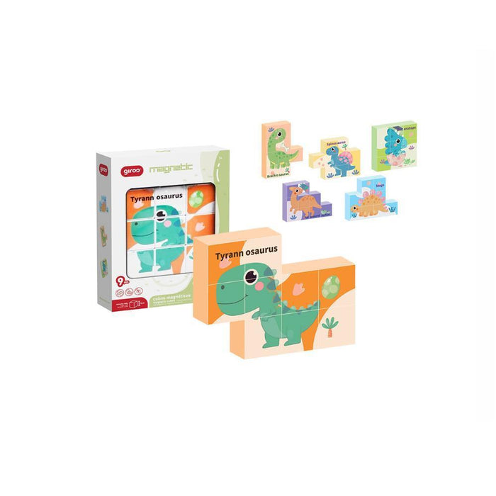 Puzzle Cubos Magnéticos Giros 9 Peças