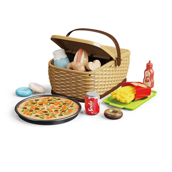 Cesta de Picnic com Pizza Giros 13 Peças