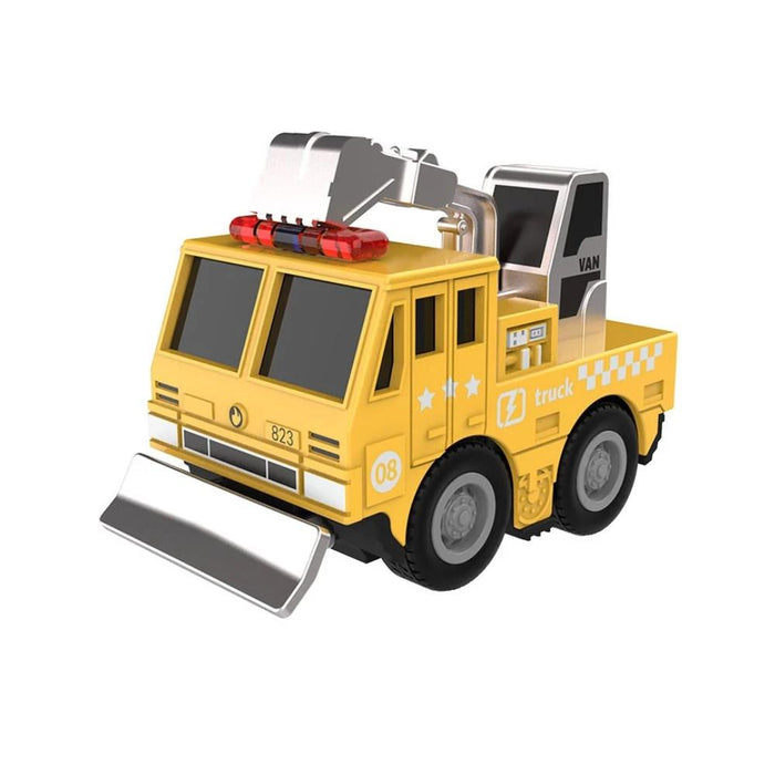 Veículo de Obras em Metal Giros Pull Back 8cm