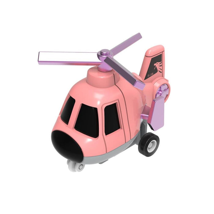 Avião/Helicóptero Giros Metal Pull Back 8cm