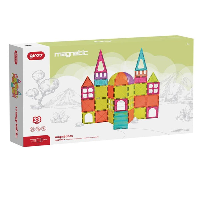 Construção Magnética 3D Giros 33 Peças