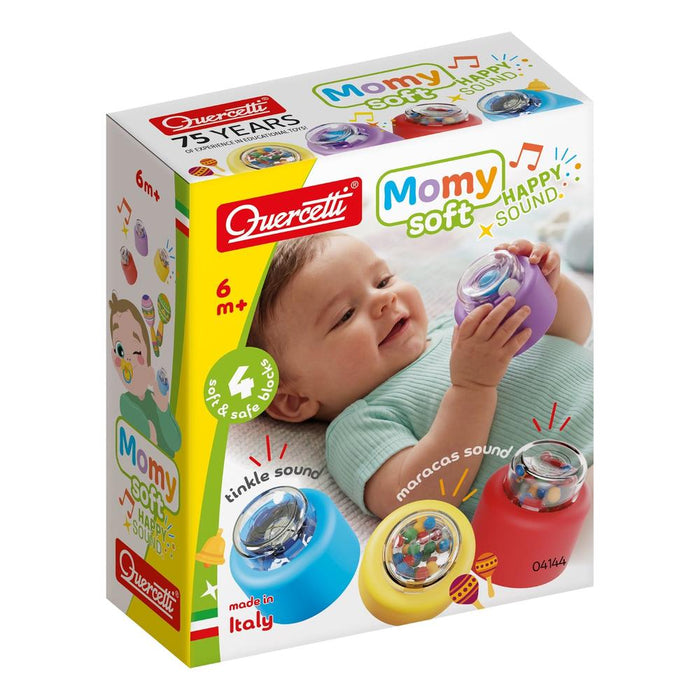 Blocos Momy Soft Quercetti Happy Sound 4 Peças