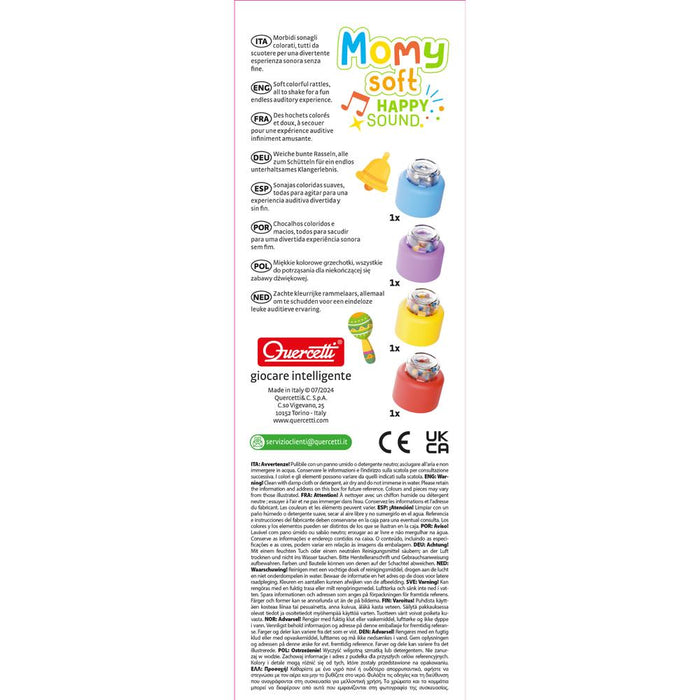 Blocos Momy Soft Quercetti Happy Sound 4 Peças