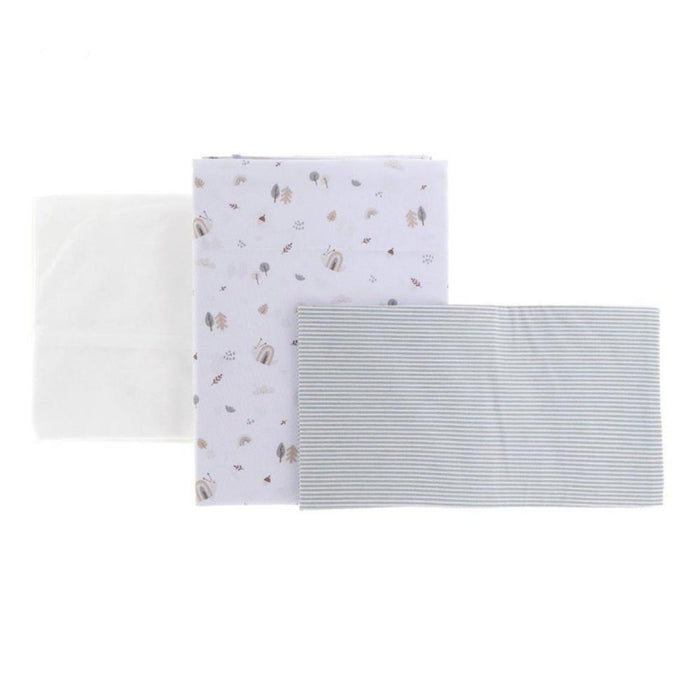 Conjunto de 3 Peças para Cama 120x60cm Greeny Verde