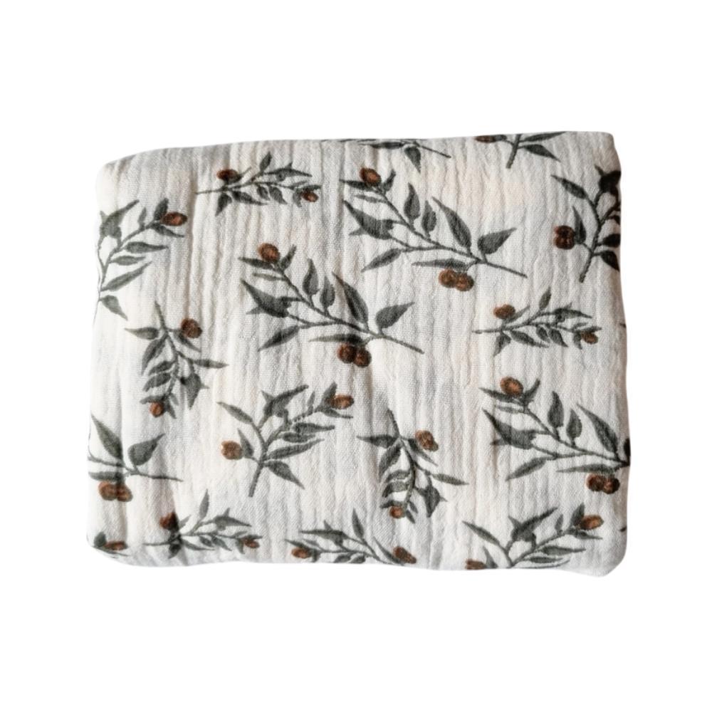 Rammelaartje Cotton Muslin Floral Print 130x110cm