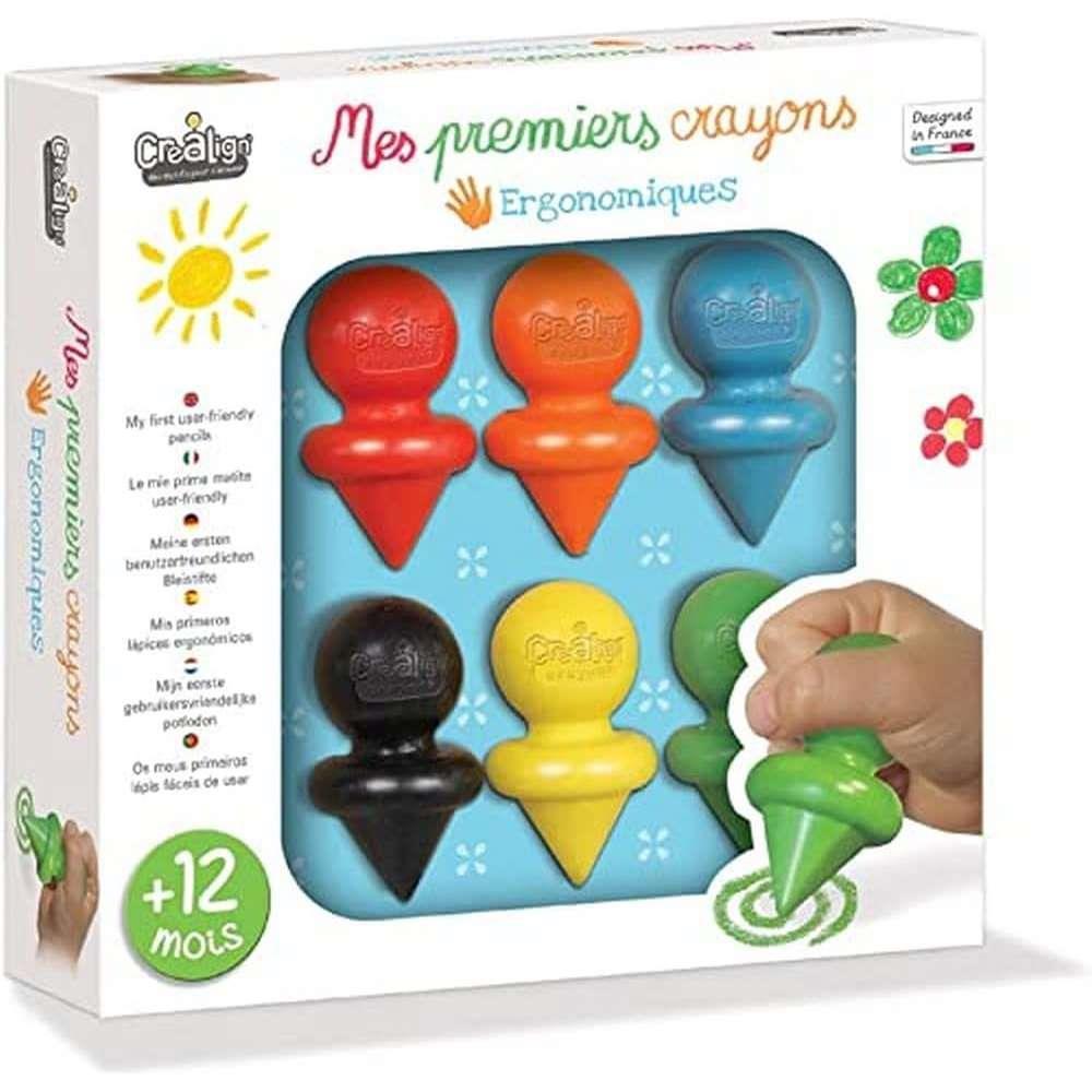Créa Lign My First Wax Crayons 6 Units 12m+