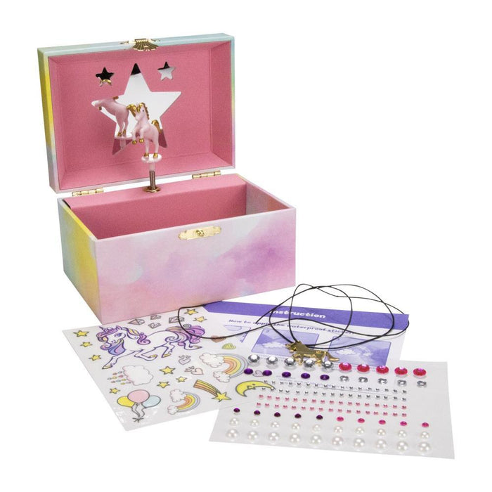 Joyero Musical Unicornio con Pegatinas
