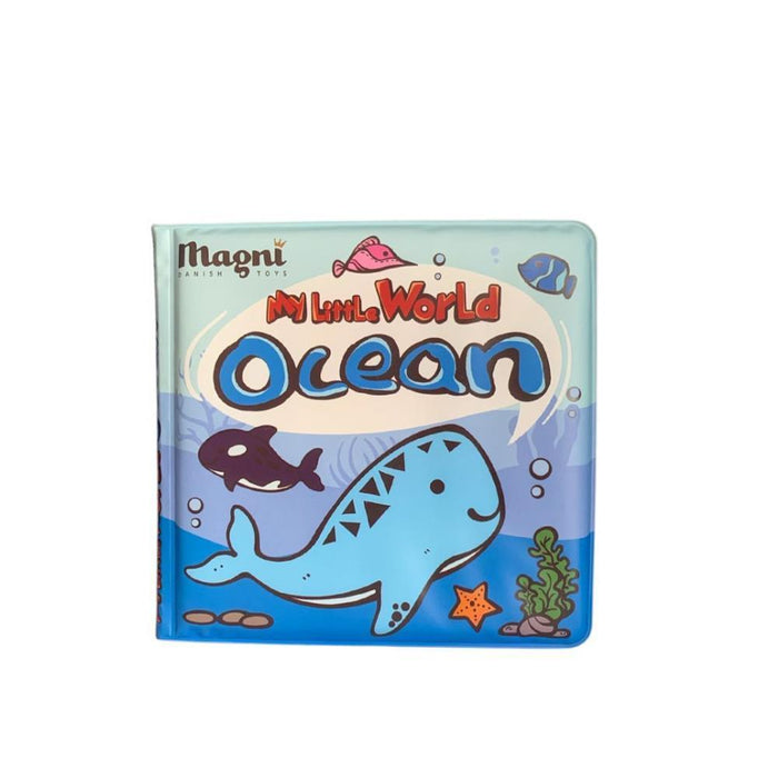 Livro de Banho Mágico com Caneta Magni Animais Marinhos