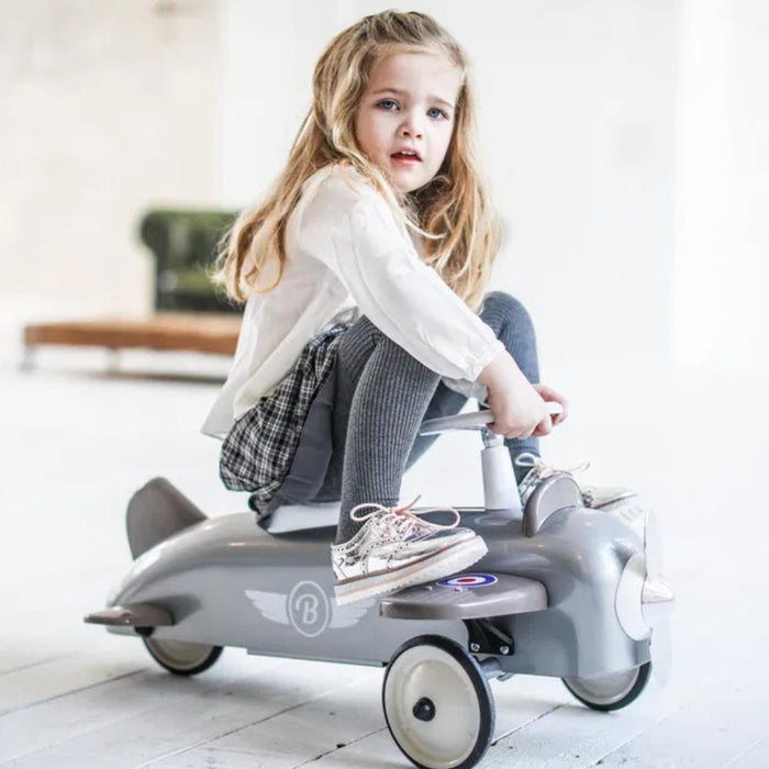 Avião Ride-On em Metal Baghera Speedster Grey