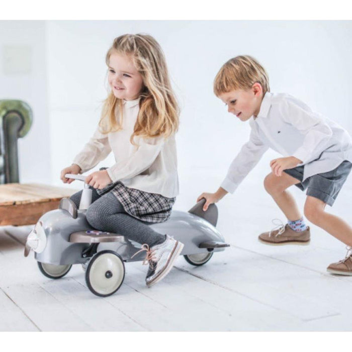 Avião Ride-On em Metal Baghera Speedster Grey