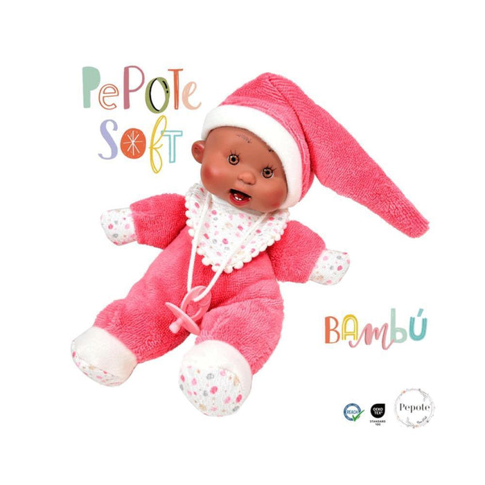 Boneca Pepote Nines D´Ónil Soft Bambu 26 cm