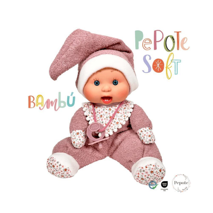 Boneca Pepote Nines D´Ónil Soft Bambu 26 cm