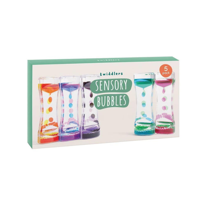 5 Ampulhetas Sensoriais Twiddlers Bubble Lava