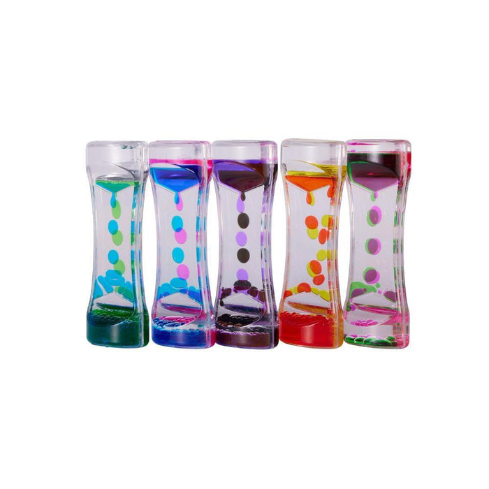 5 Ampulhetas Sensoriais Twiddlers Bubble Lava