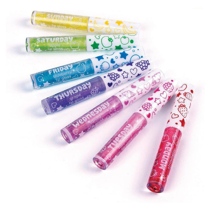 Conjunto de 7 Lip Gloss com Sabor a Fruta CreateIt