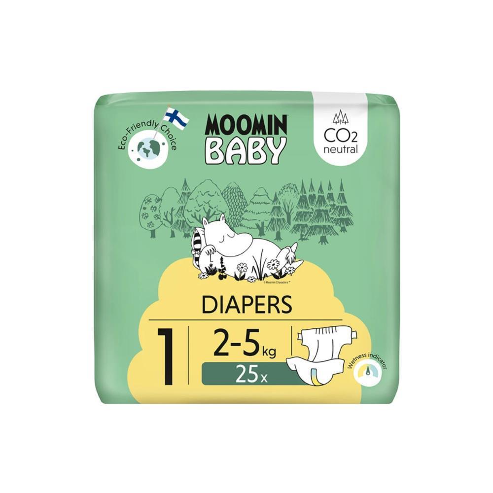 Fraldas Moomim Baby  Newborn T1 2-5kg 25un