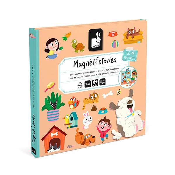 Juego de historias de animales domésticos de Janod Magnéti