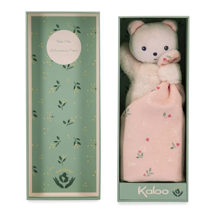 Oso Doudou Hojas de Amor en Caja