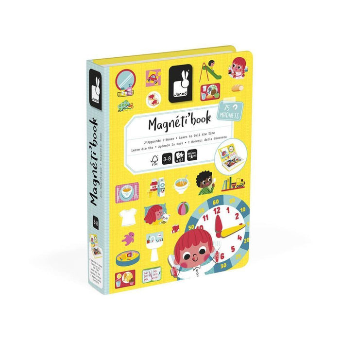 Jogo Janod MagnetiBook Aprende as Horas