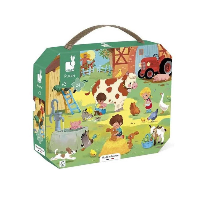 Puzzle Janod Um dia na Quinta 24 Peças