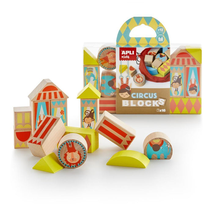 Bloques de madera de circo
