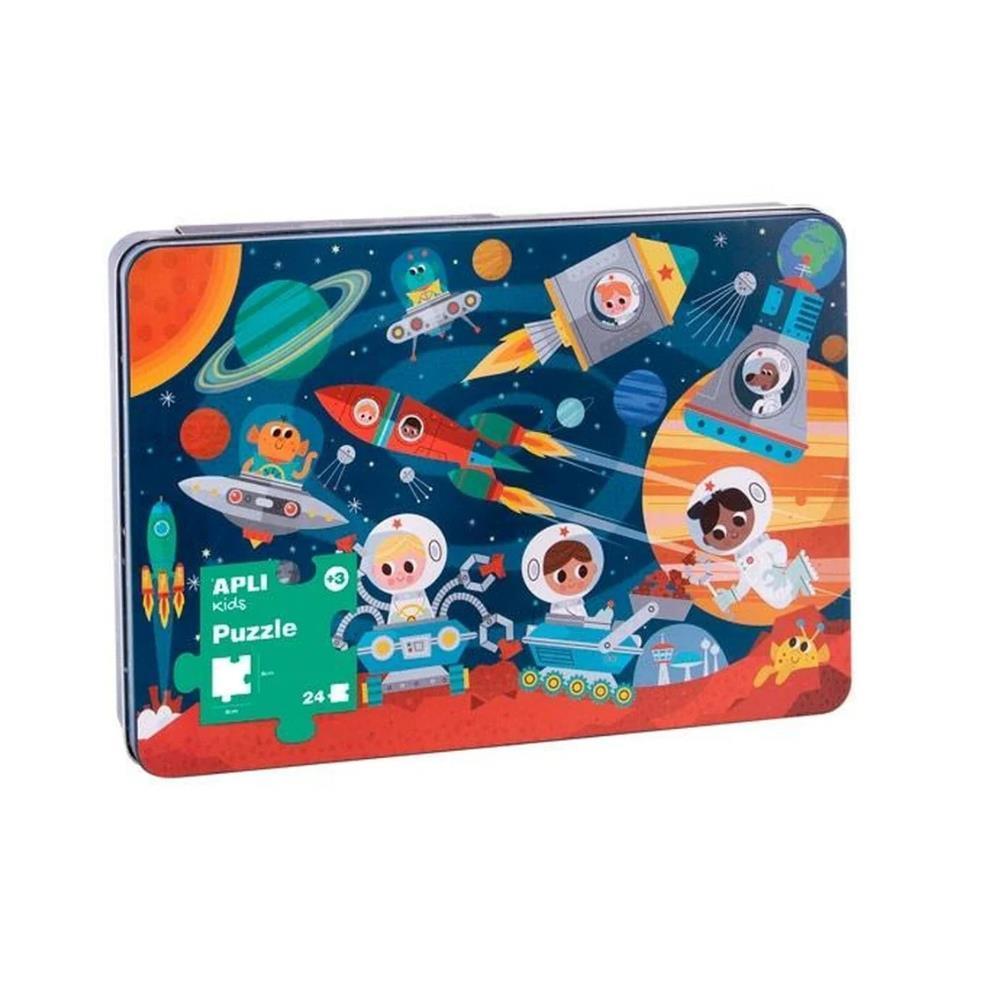 Puzzle Espacial en Caja Metálica 24 Piezas