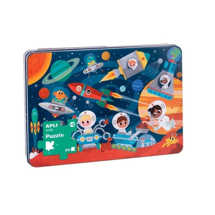 Puzzle Espaço em Caixa Metálica 24 Peças