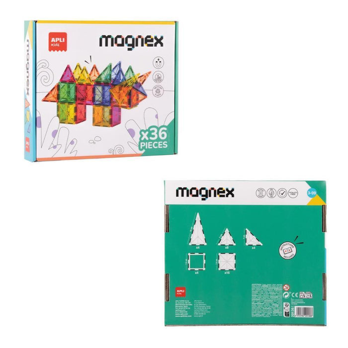 Jogo de Construções Magnéticas Apli Kids 36 peças