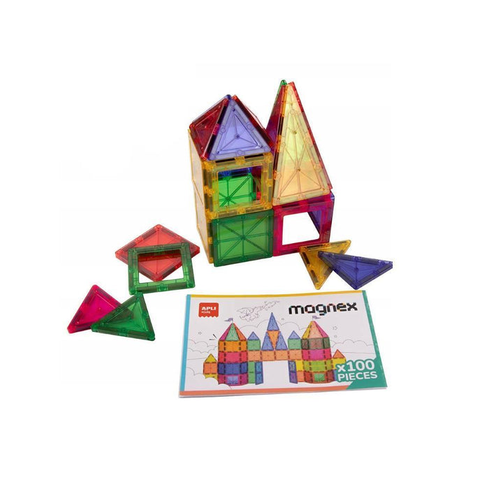Jogo de Construções Magnéticas Apli Kids 100 Peças