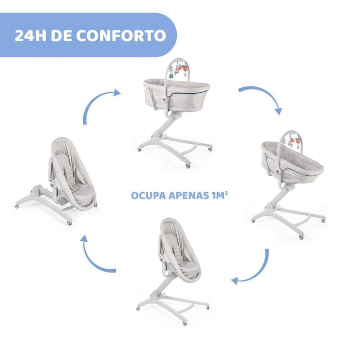 Cuna Baby Hug 4 en 1 Glacial