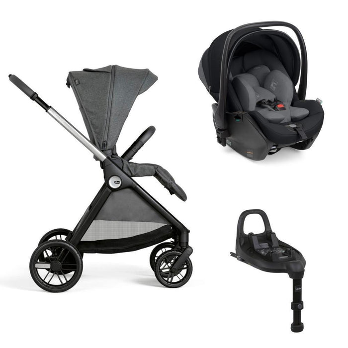 Pack Chicco Bellagio + First Seat Recline 40-87cm Black Satin + Base Full 360 i-Size