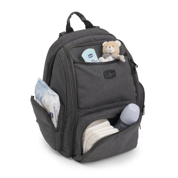 Mochila com Muda-Fraldas Chicco Black Satin