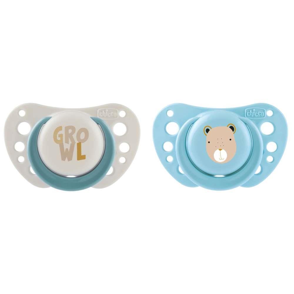 2 Chupetas Physio Forma Air Silicone 2-6m Azul