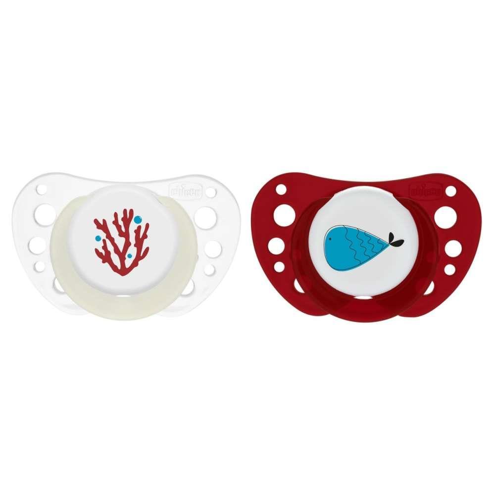 2 Chupetas Physio Air Lumi 16-36m Vermelho