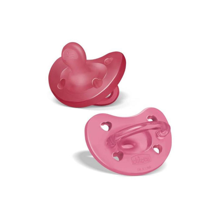 2 Chupetas Chicco Physio Forma Soft Silicone Rosa 16-36m