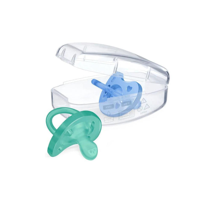 2 Physio Soft Silicone Pacifiers Blue 6-16m