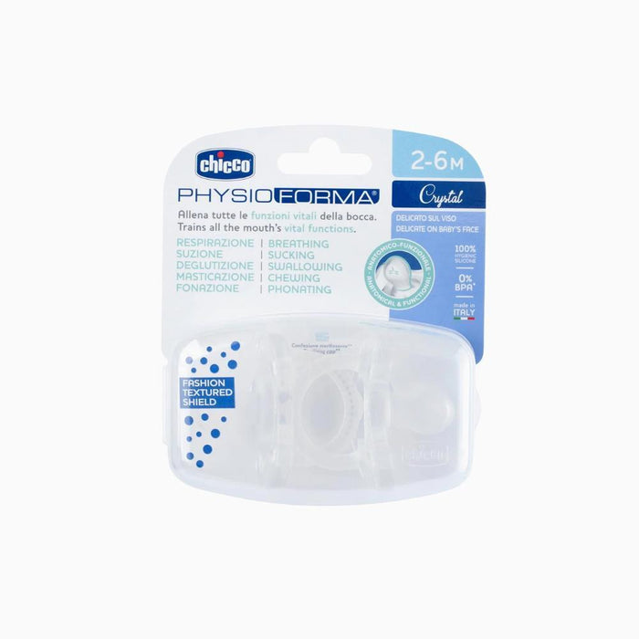 2 Chupetas Chicco Physioforma Soft Crystal em Silicone 2-6m